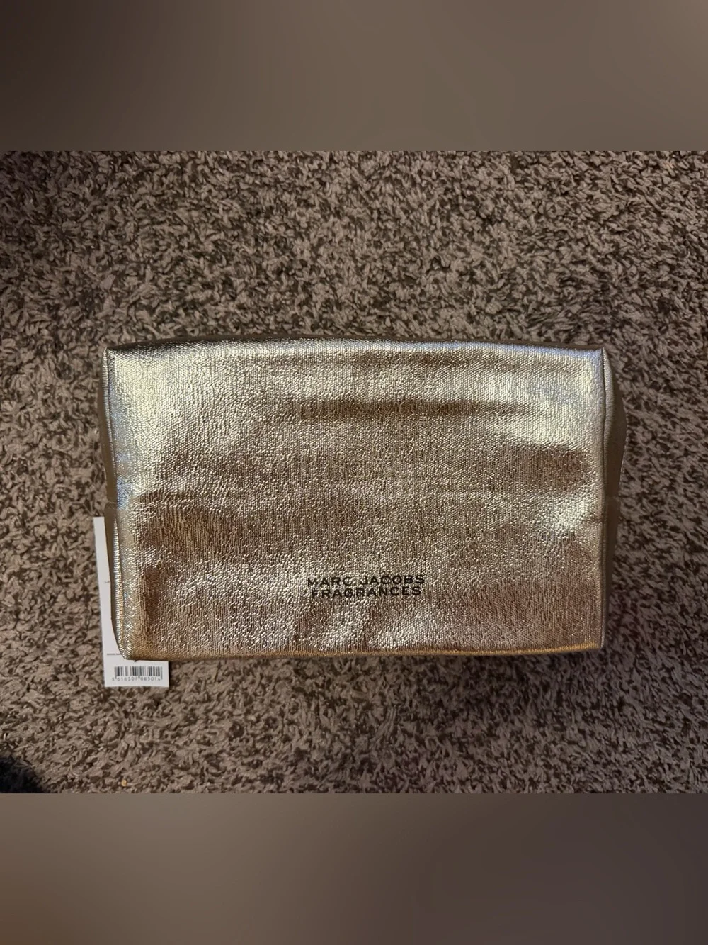 Marc Jacobs Metallic Gold Fragrance Cosmetic Pouch